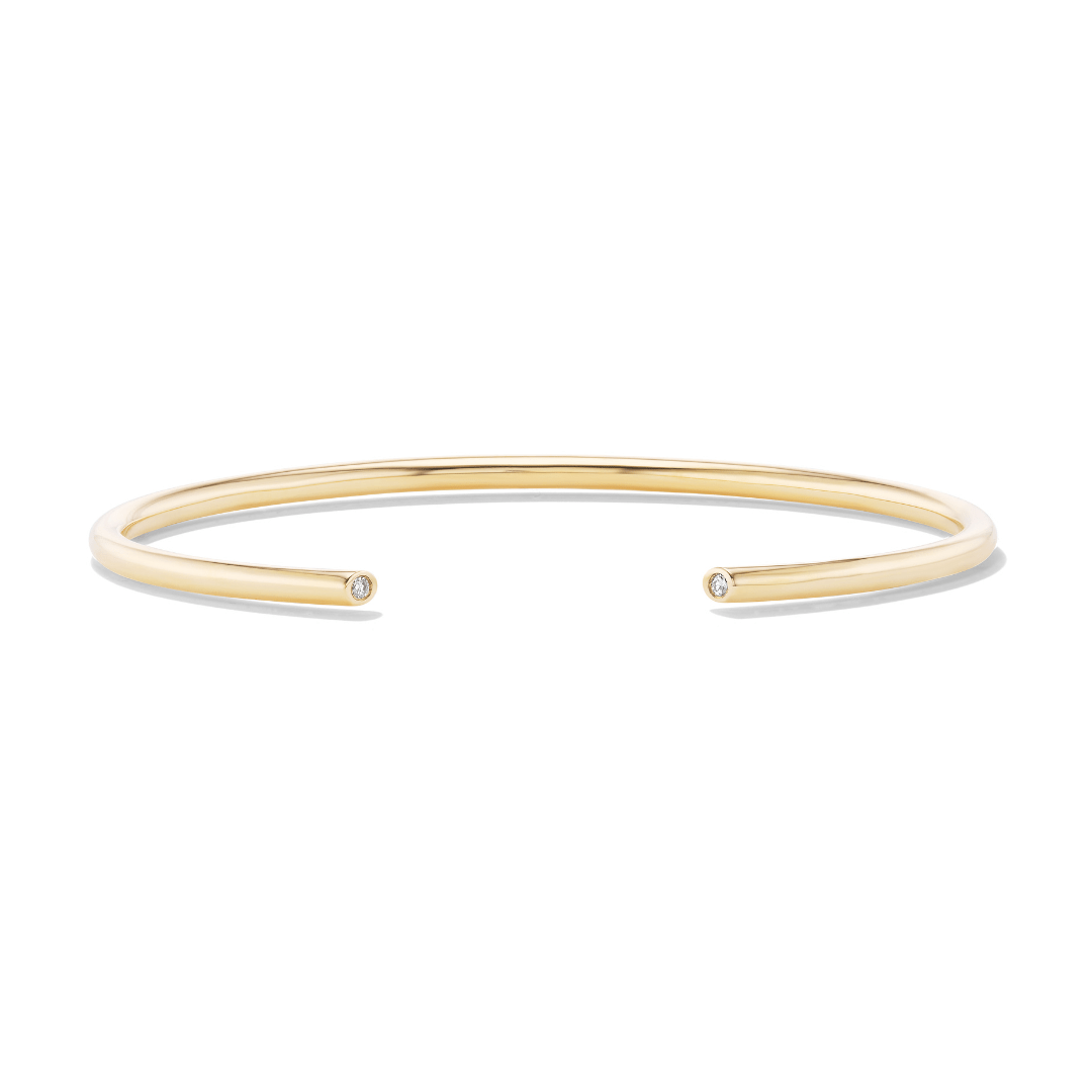 Diamond Cuff Bracelet, 2.5mm