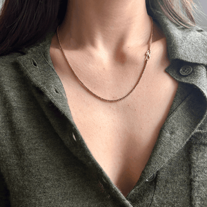 SOLD Vintage Twist Chain with S Hook