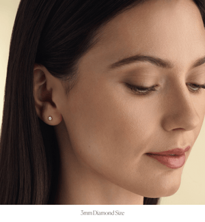 Diamond Daisy Stud Earrings
