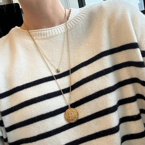 gemini vintage gold charm