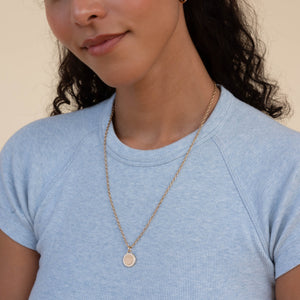 Diamond Border Circle Charm