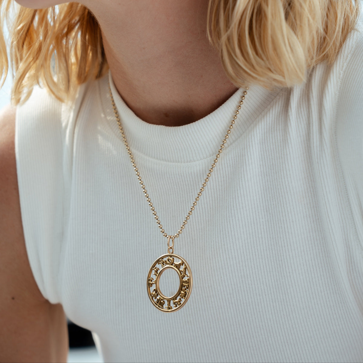 Vintage Zodiacs Circle Charm