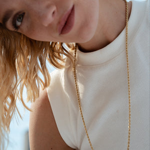 Vintage 14k Rope Chain Necklace