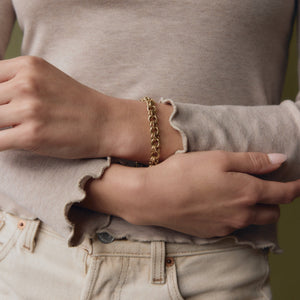 SOLD Vintage Double Link Bracelet w/ Safety Chain