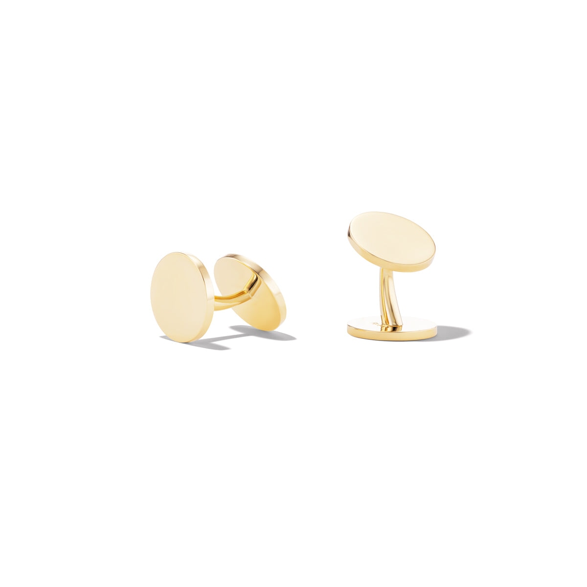 14k solid gold engravable Classic Monogrammed Cufflinks