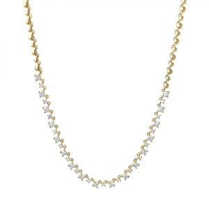 One Third Diamond Tennis Necklace