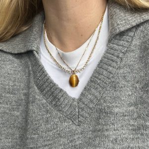 SOLD Vintage Tiger's Eye Pendant