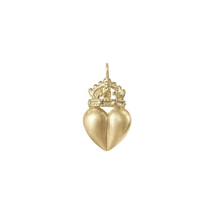 SOLD Vintage Heart Crown Charm