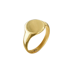 mens gold signet ring