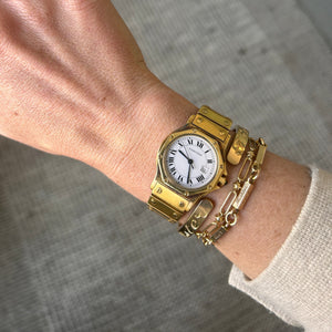 Vintage Cartier Santos Octagon 29mm 18K Watch
