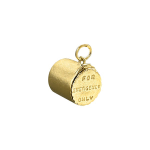 SOLD Vintage "For Emergency Only" Capsule Charm