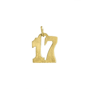 SOLD Vintage Number Seventeen Charm