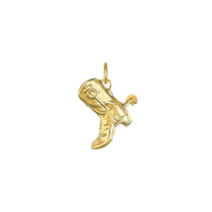 vintage gold boot charm