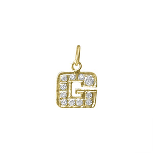 SOLD Vintage Diamond Varsity "G" Charm