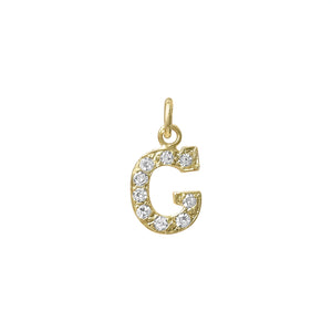 SOLD Vintage Diamond "G" Charm