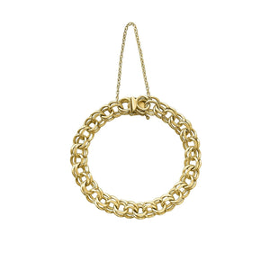 SOLD Vintage Double Link Bracelet w/ Safety Chain