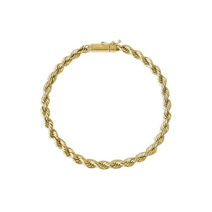 SOLD Vintage Twisted Rope Chain Bracelet