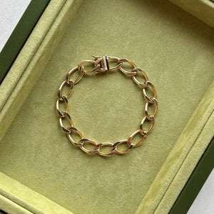 SOLD Vintage Flat Link Bracelet