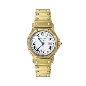 Vintage Cartier Santos Octagon 29mm 18K Watch