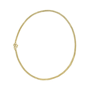 24k yellow gold baht chain