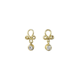 SOLD Vintage Diamond Dangle Earrings
