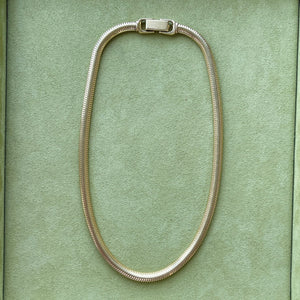 SOLD Vintage Drop 03 — Vintage 14k Wide Snake Chain Collar