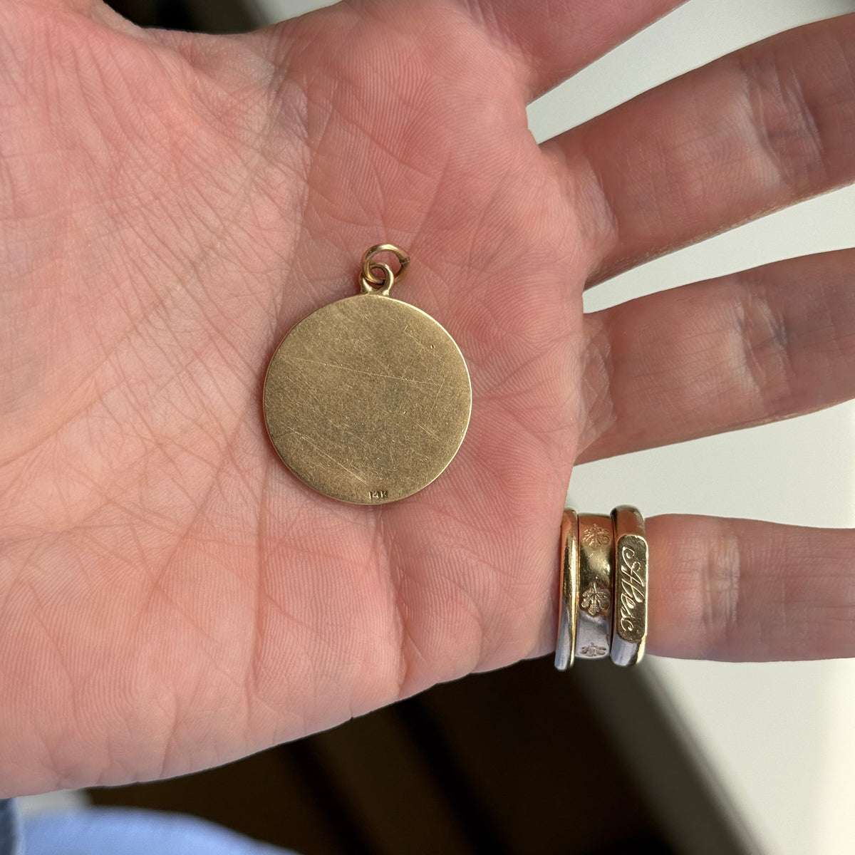 Vintage Sagittarius Overlay Charm