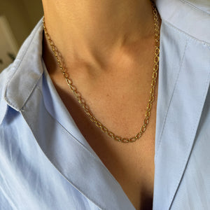 SOLD Vintage Flat Squoval Link Chain
