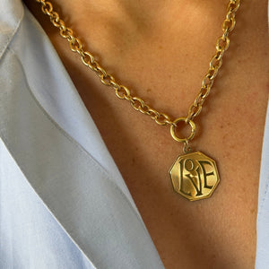 SOLD Vintage Octagonal "Love" Charm