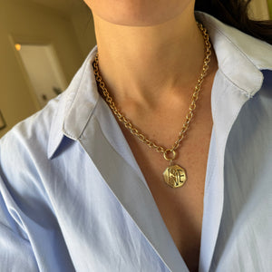 SOLD Vintage Octagonal "Love" Charm