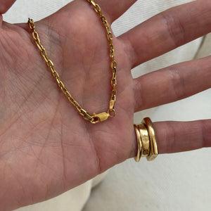 Vintage Diamond Cut Link Chain
