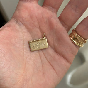 Vintage Envelope Charm with Brooklyn Address