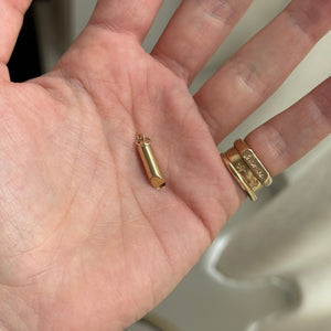Vintage Tiny Train Whistle Charm