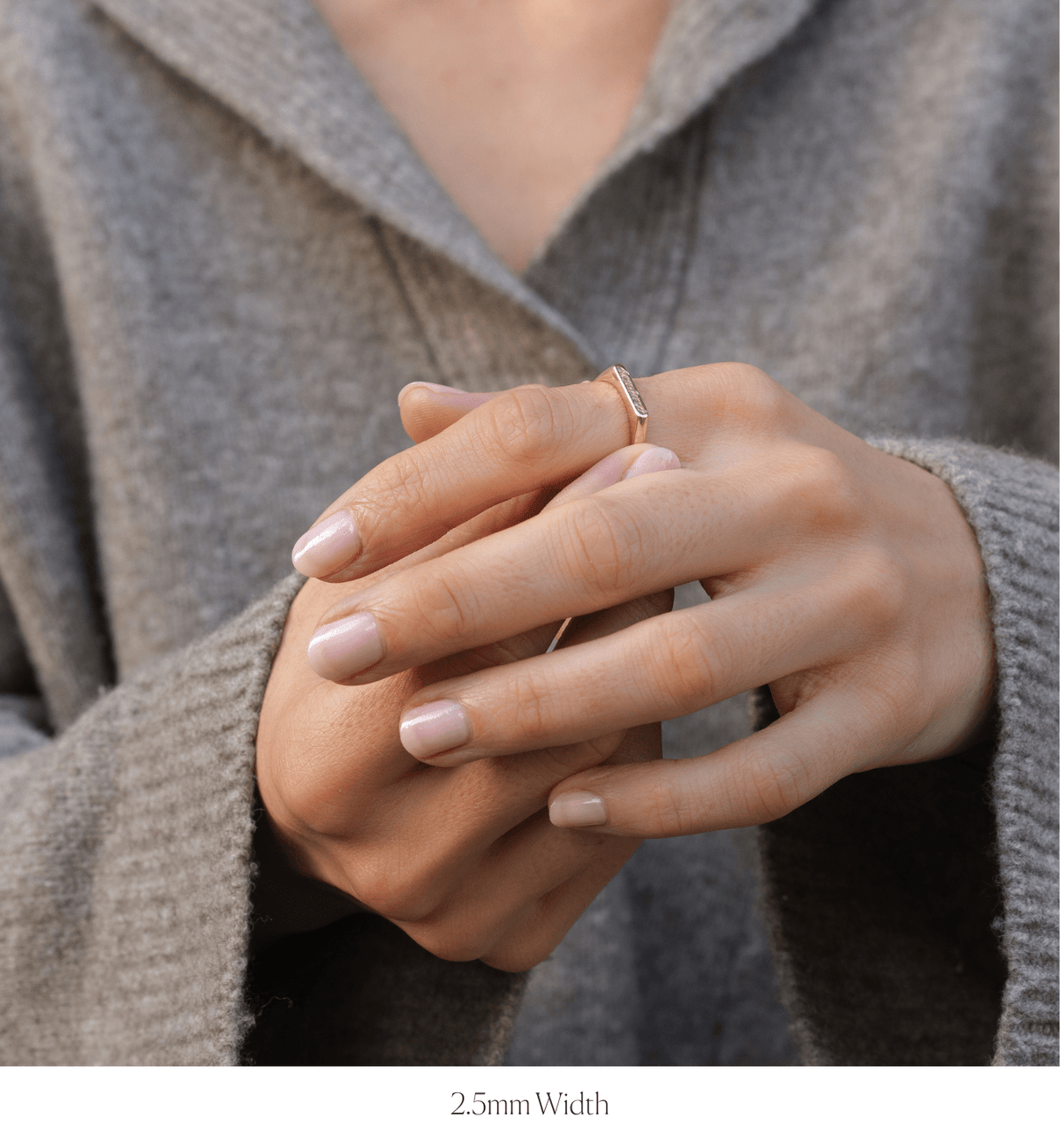 14k solid yellow gold personalized Kismet Signet Ring with custom hand engraving, in 2.5mm