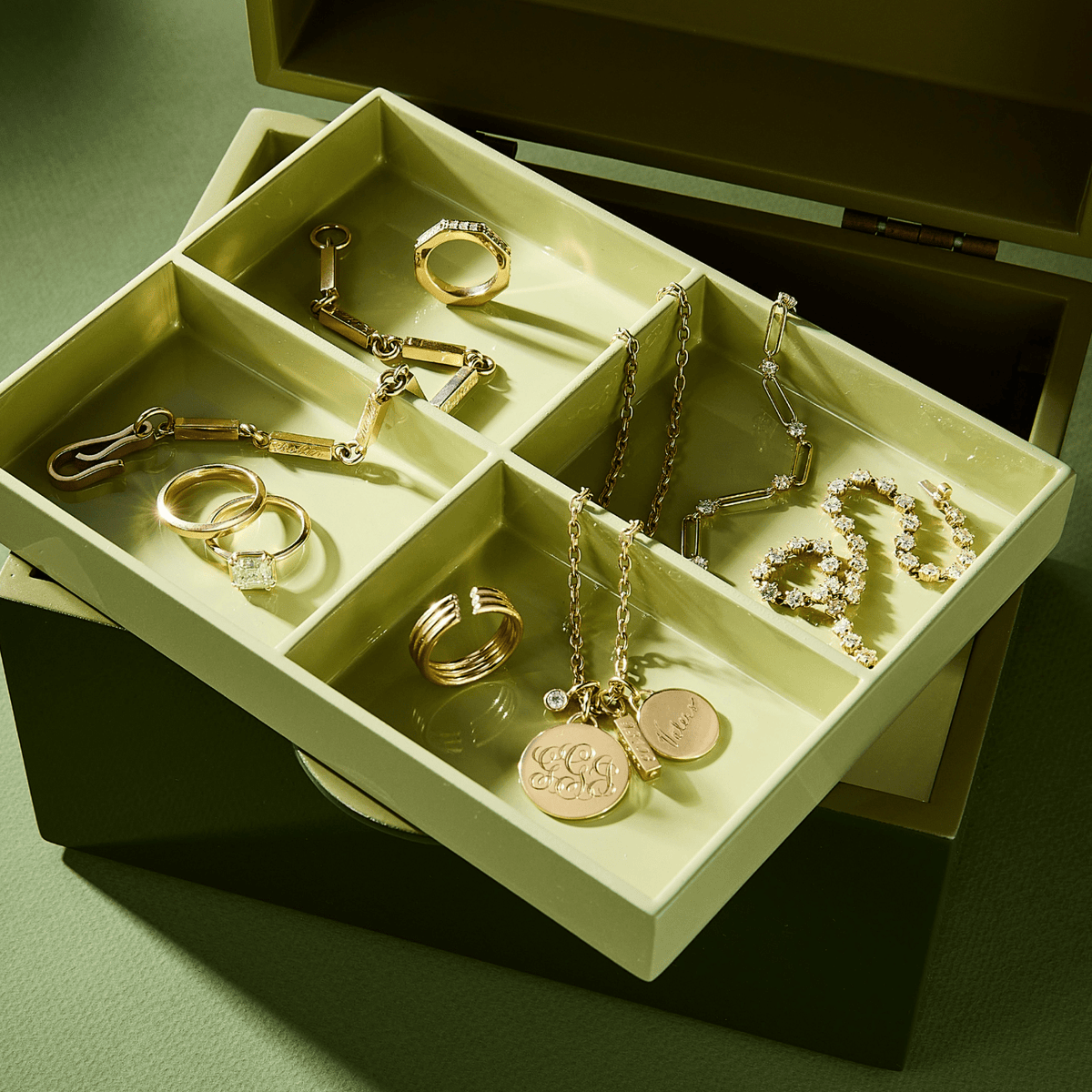 Signature Lacquer Box, shown open