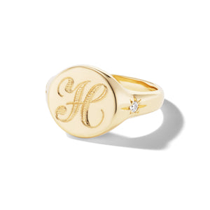 Round Signet Ring