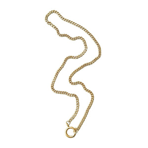 SOLD Vintage Watch Fob Chain w/ Large Spring Ring