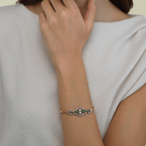 Vintage Emerald & Diamond Bracelet