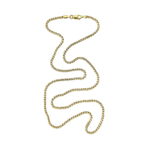 SOLD Vintage Woven Wheat Chain Necklace