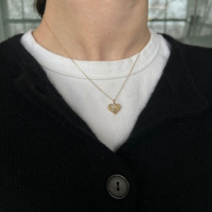 SOLD Vintage Heart Charm w/ "LOVE"