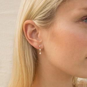 SOLD Vintage Diamond Drop Earring Pair