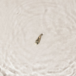 vintage gold flipper charm