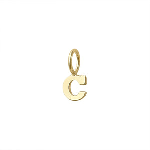 Simple Letter "C" Charm by Fewer Finer