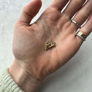14k Gold Vintage Harley Davidson Motorcycle Charm