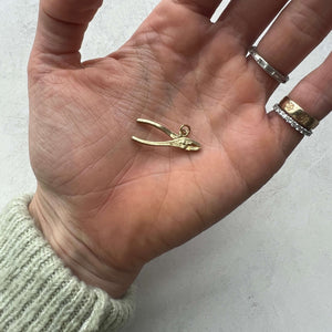 14k gold Vintage Pliers Charm