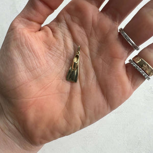Gold Vintage Scuba Flipper Charm