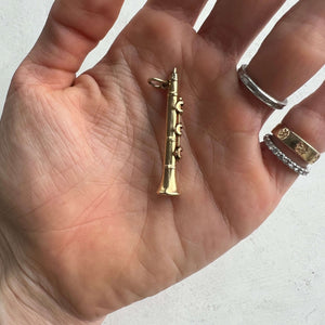 Vintage Clarinet Charm for Women