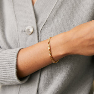 Vintage Cuban Chain Bracelet for Women by Fewer Finer