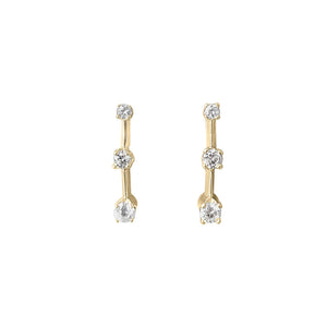 SOLD Vintage Diamond Drop Earring Pair