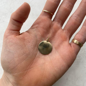 Vintage Flat Circle Charm for women